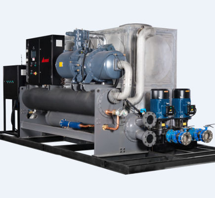 kupować 50HP Zintegrowany system agregatu chłodniczego chłodzonego wodą Zespół płaszczowo-rurowy online manufacture