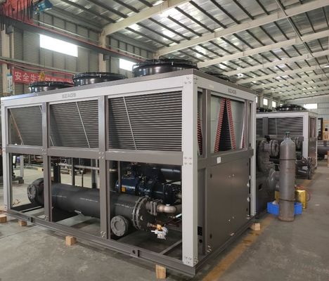 kupować Półhermetyczna sprężarka śrubowa chłodzona powietrzem R134a / R407C / R22 dla przemysłu chemicznego online manufacture