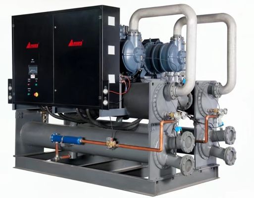 kupować 85HP chłodnicy śrobowej chłodzonej wodą Proces przemysłowy Chłodnicy wodne do druku i linia laminacji folii BOPP online manufacture