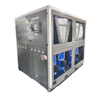 kupować Wyposażenie fabryczne 60HP chłodzenie wody przemysłowej chłodzonej powietrzem 60 ton Chłodzenie glikolu typu rolka z czterema kompresorami rolkowymi online manufacture