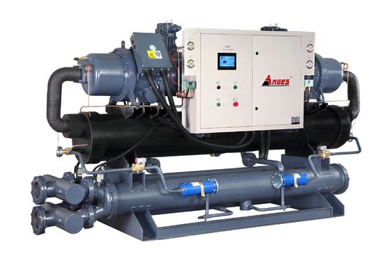 kupować 200HP Chiller śrubowy chłodzony wodą przemysłowy z 2 kompresorami System do rozwiązań chłodzących online manufacture