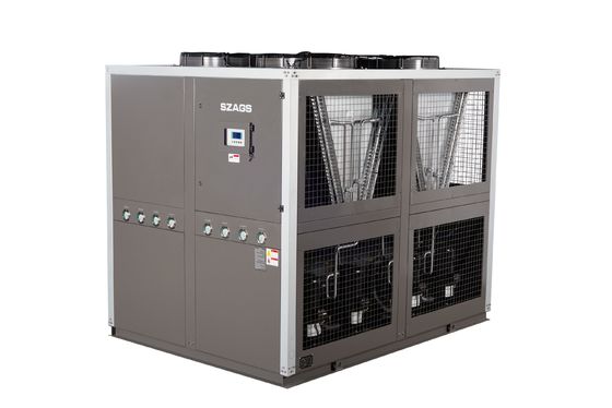kupować 40 ton chłodzony powietrzem chłodnik wodny typu roll 144KW Chłodzony powietrzem system przemysłowy do maszyny wytłaczającej online manufacture