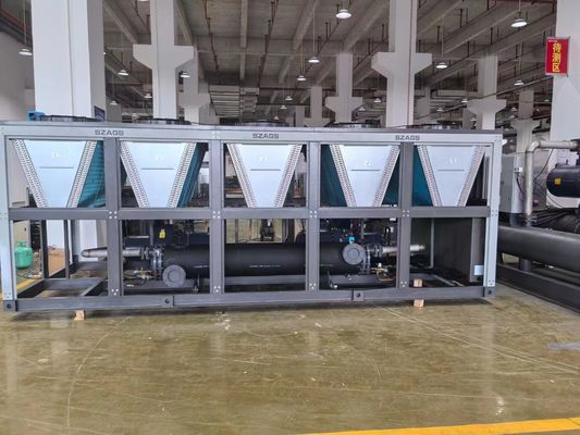 kupować 150HP chłodnicy chłodnicy chemicznej przemysłowej 150 Ton maszyna chłodząca powietrzem dla linii wytłaczania profili PVC online manufacture