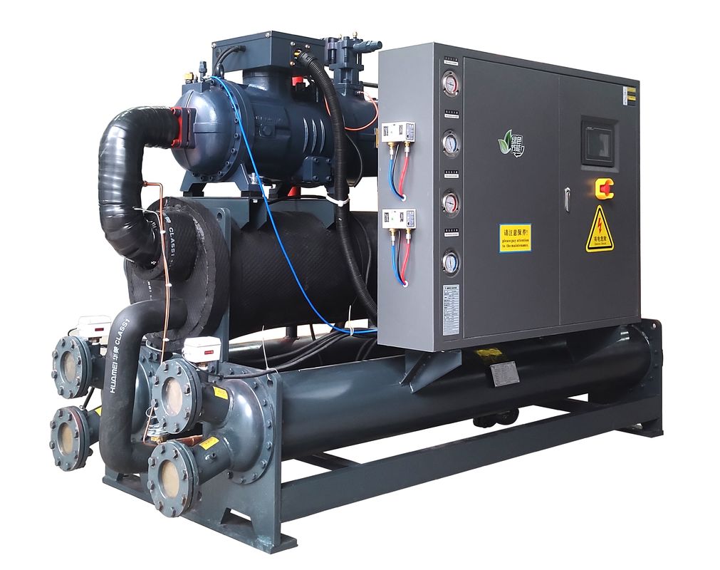 60hp Chiller o ochłodzeniu wodnym zintegrowany system półhermetyczny typ śruby