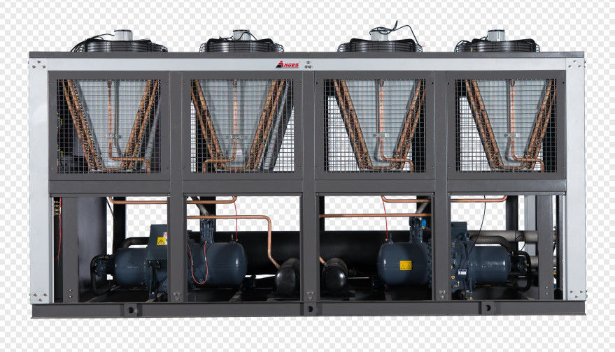Chiller typu śruby Hanbell 500kW Pojemność chłodzenia Kondensator chłodzony powietrzem do chłodzenia przemysłowego
