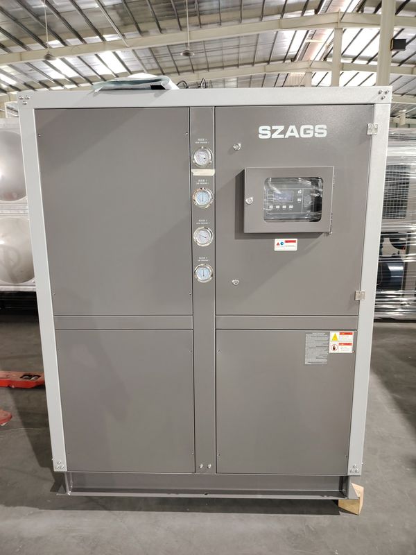30HP Przemysłowy system chłodzenia chłodzonego powietrzem typu rolkowy Chiller wodny Przenośny system chłodzenia do procesów wtrysku