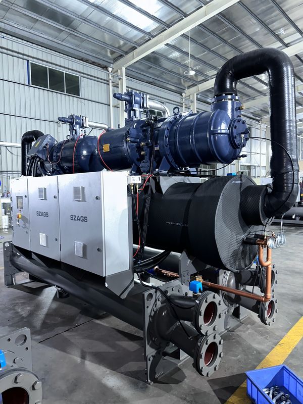 200HP Chiller śrubowy chłodzony wodą przemysłowy z 2 kompresorami System do rozwiązań chłodzących