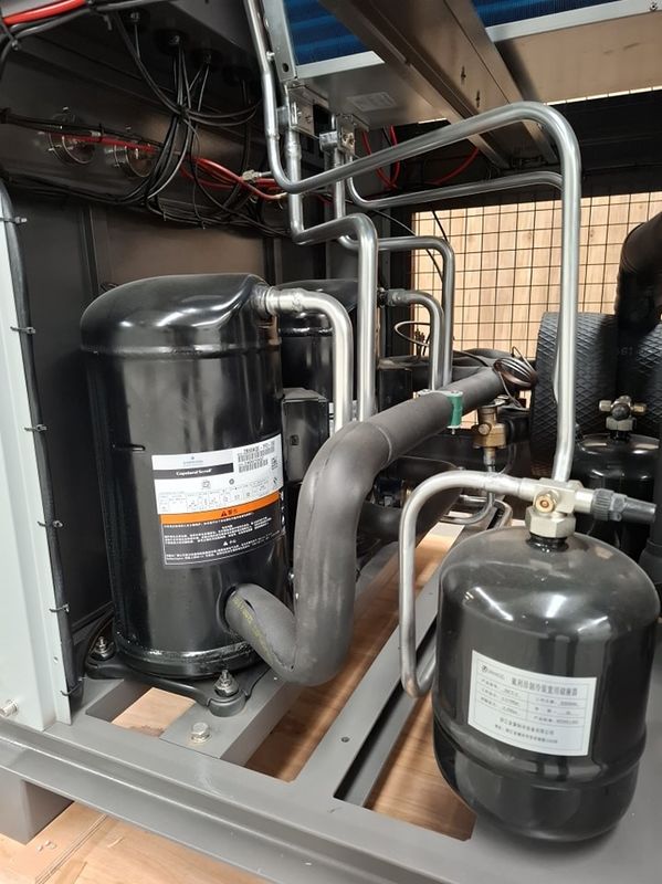 5HP Industrial Water Cooler Przetwarzanie tworzyw sztucznych 5RT Chiller Chilled Air For Pharmaceutical Chemical Cooling Kondensator rury miedzianej