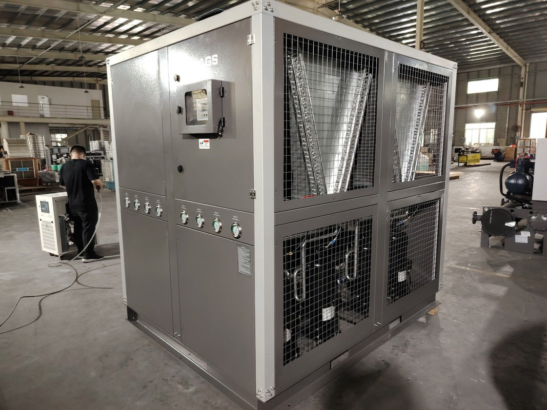 40 ton chłodzony powietrzem chłodnik wodny typu roll 144KW Chłodzony powietrzem system przemysłowy do maszyny wytłaczającej