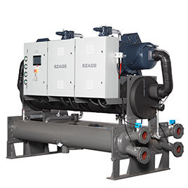 AGS-100WSH 100HP Chiller śrubowy chłodzony wodą do wytłaczania tworzyw sztucznych i obróbki form z półhermetyczną sprężarką śrubową