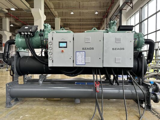 360HP Energy Saving Water Cooled Screw Chiller with PLC Control System for Industrial Refrigeration